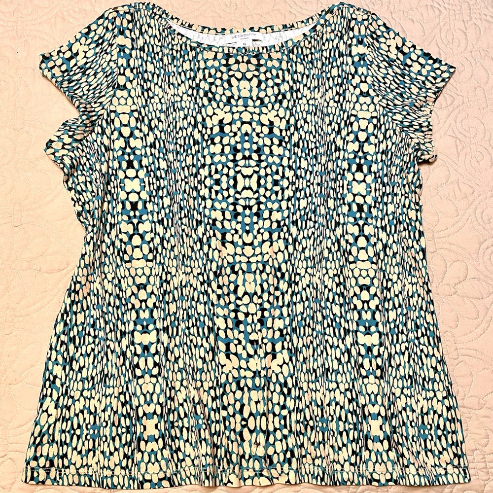 Liz Claiborne Womens 1X Career Top